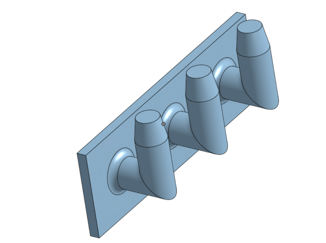 3D printed vacuum houlder